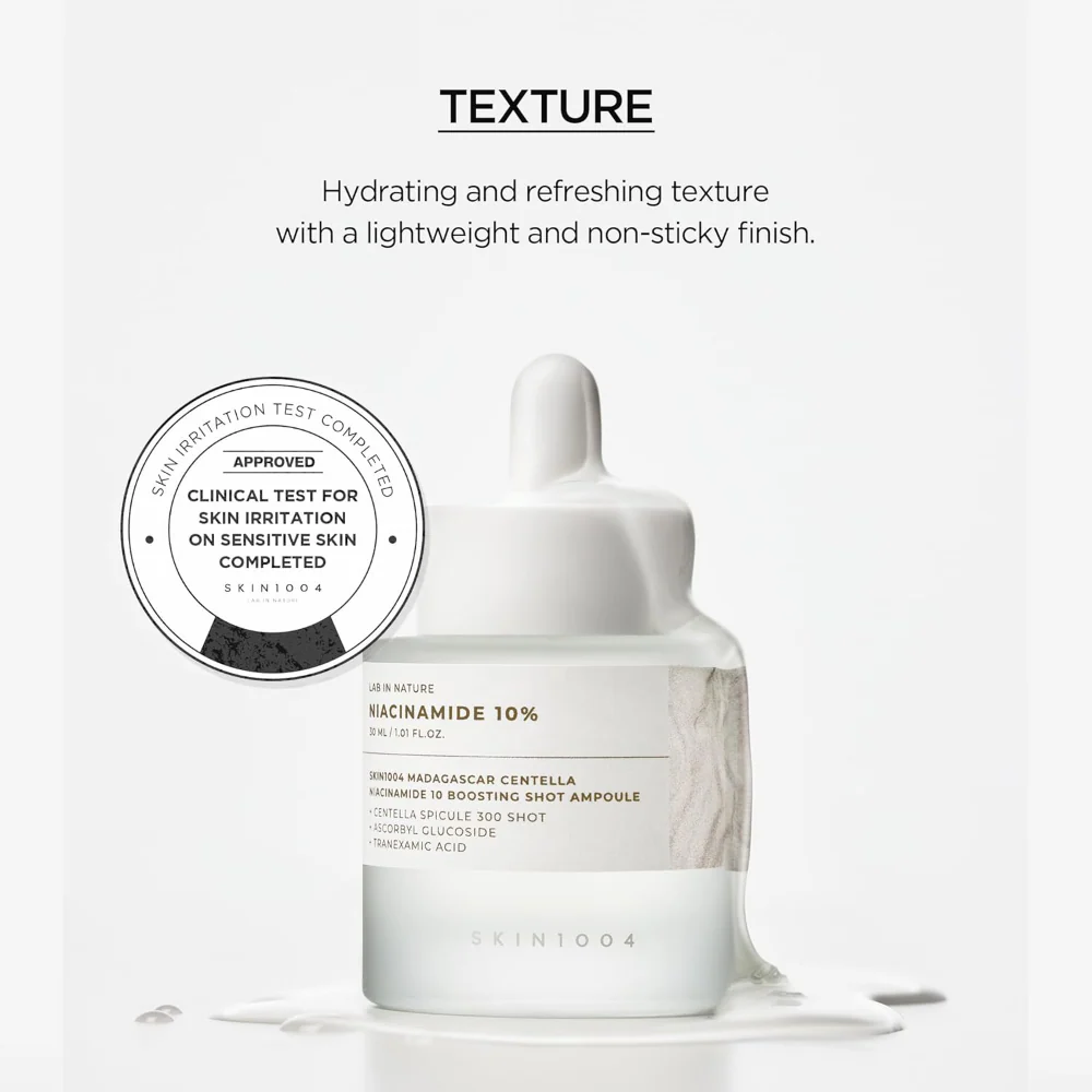Skin1004 Madagascar Centella Niacinamide 10% Boosting Shot Ampoule 30ml - Image 8