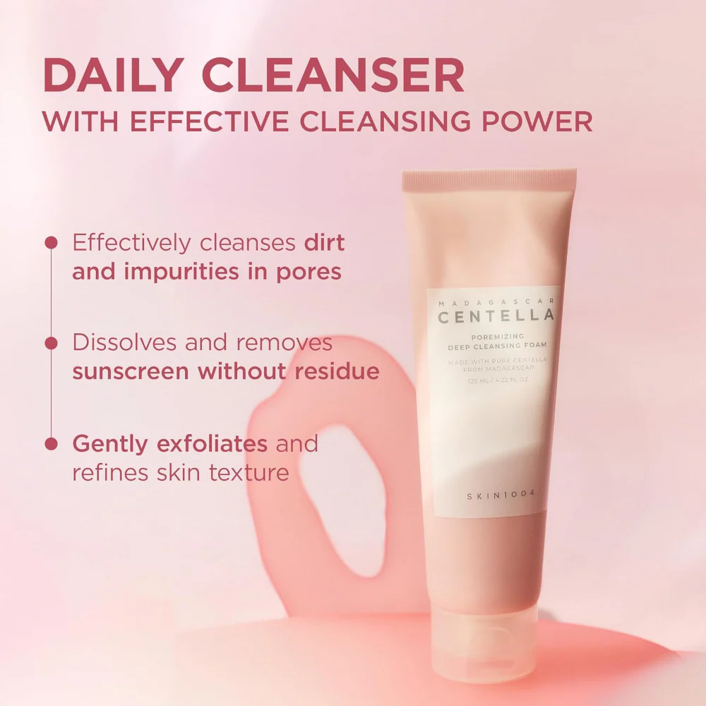 Skin1004 Madagascar Centella Poremizing Deep Cleansing Foam 125ml - Image 3