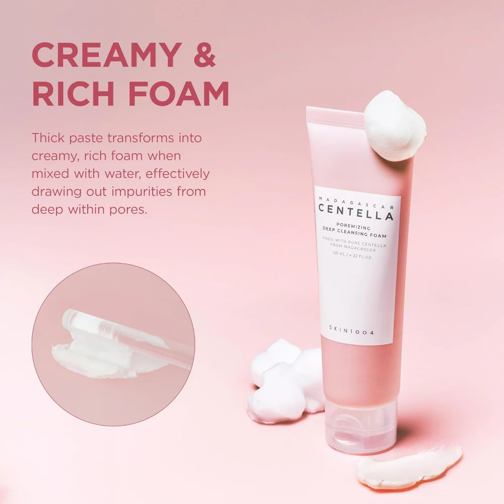 Skin1004 Madagascar Centella Poremizing Deep Cleansing Foam 125ml - Image 5