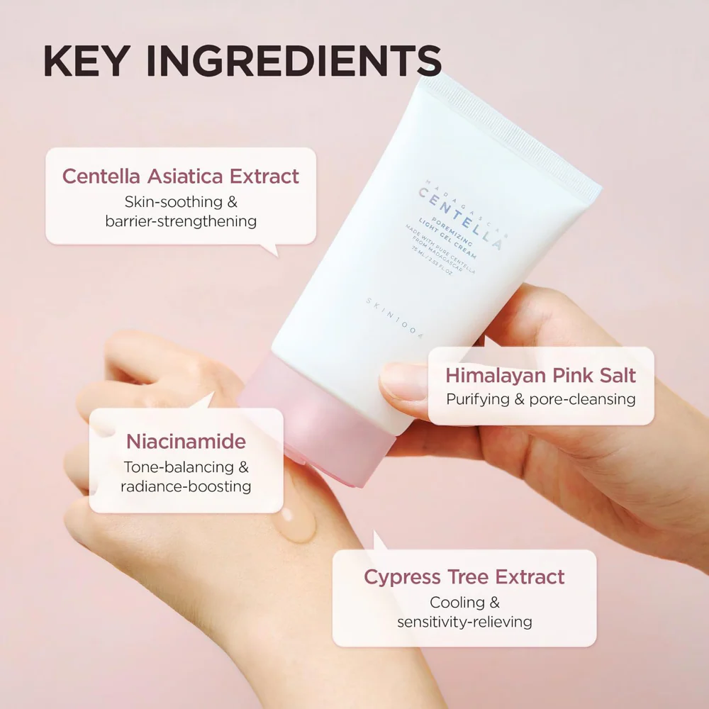 Skin1004 Madagascar Centella Poremizing Light Gel Cream 75ml - Image 3