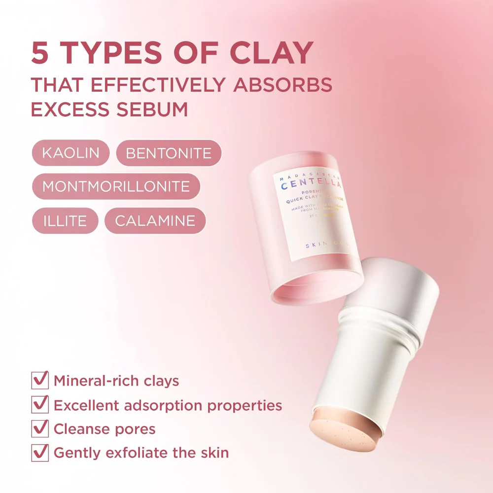 Skin1004 Madagascar Centella Poremizing Quick Clay Stick Mask 27g - Image 5