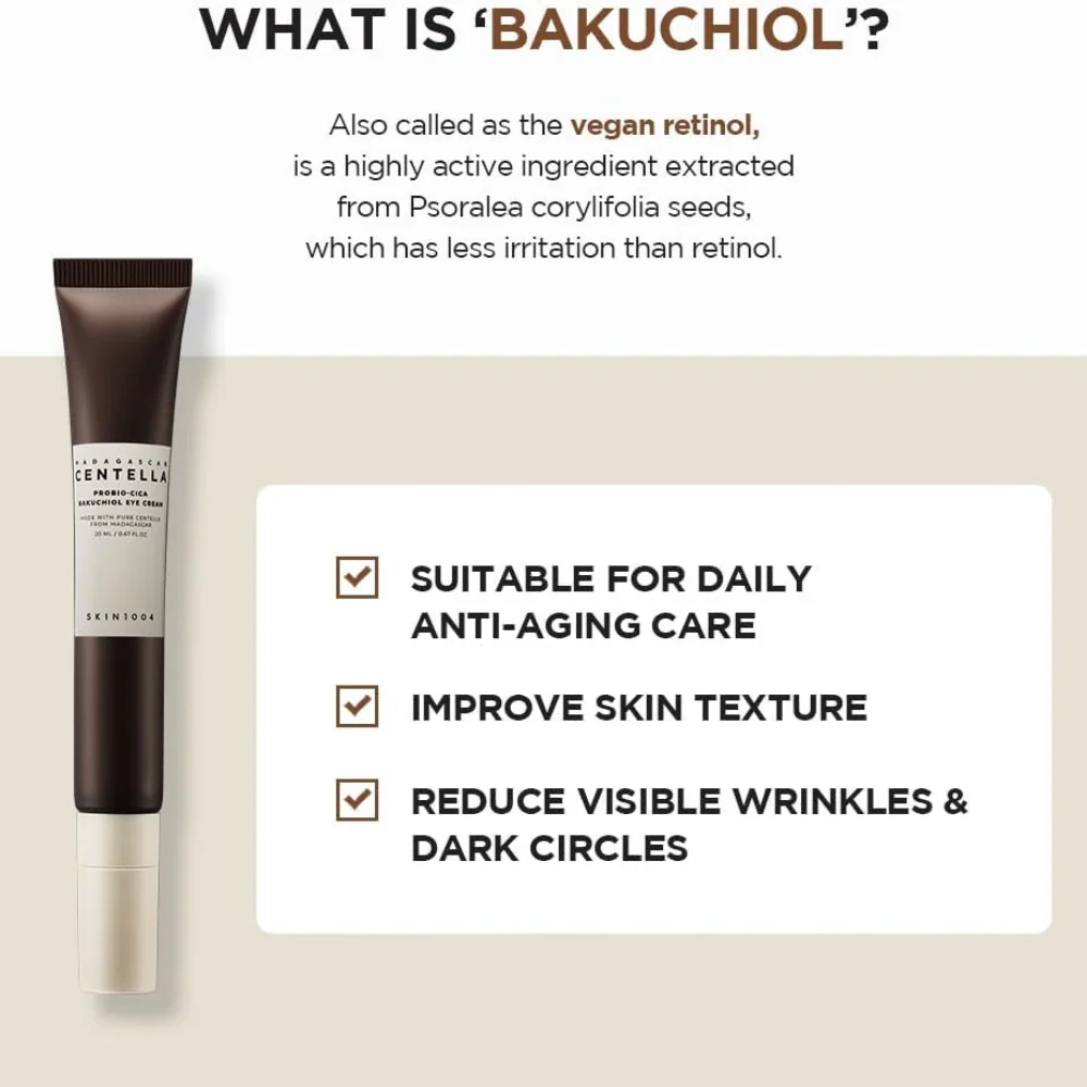 Skin1004 Madagascar Centella Probio-Cica Bakuchiol Eye Cream 20ml - Image 5