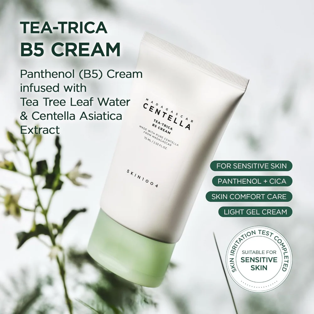 Skin1004 Madagascar Centella Tea-Trica B5 Cream 75ml - Image 3
