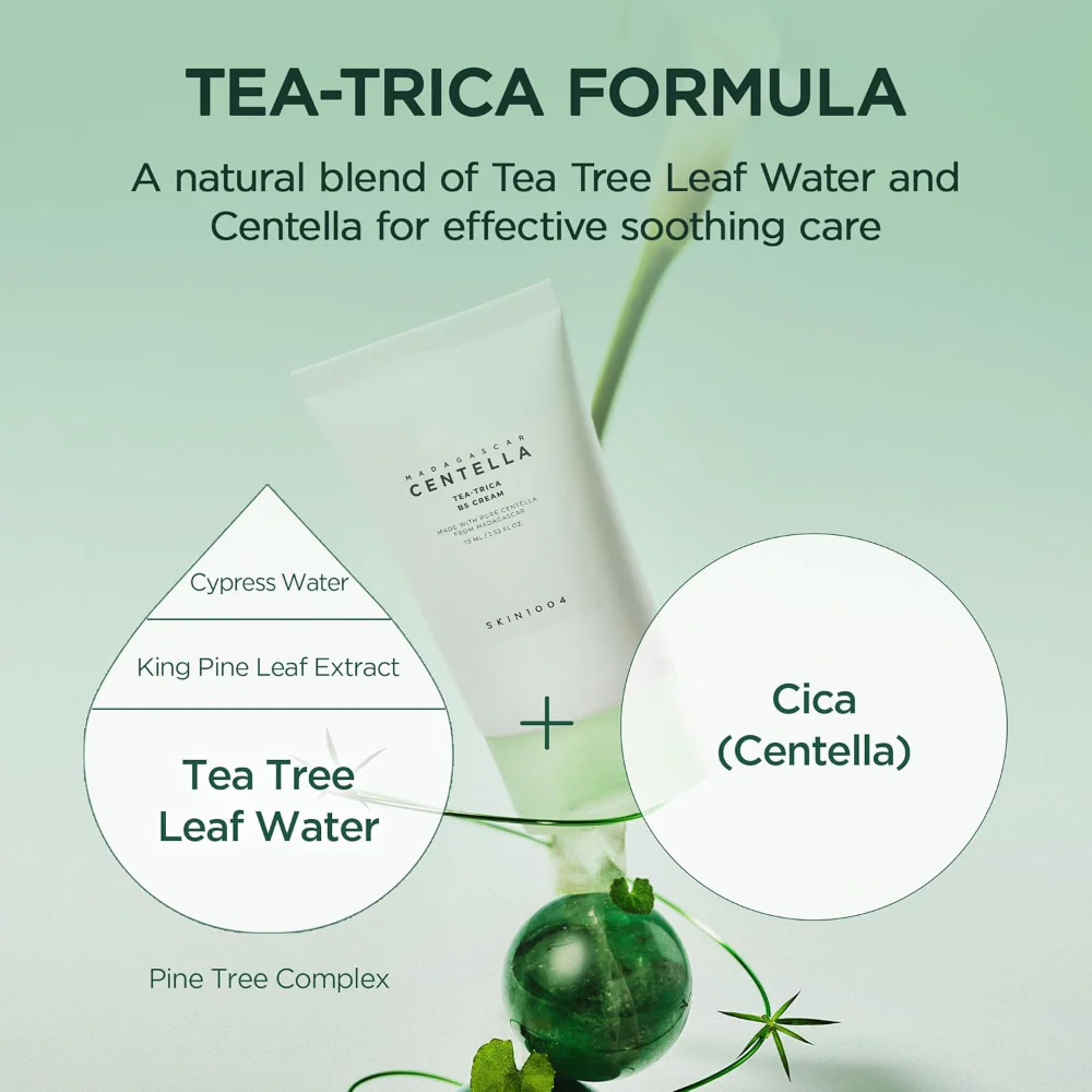 Skin1004 Madagascar Centella Tea-Trica B5 Cream 75ml - Image 5