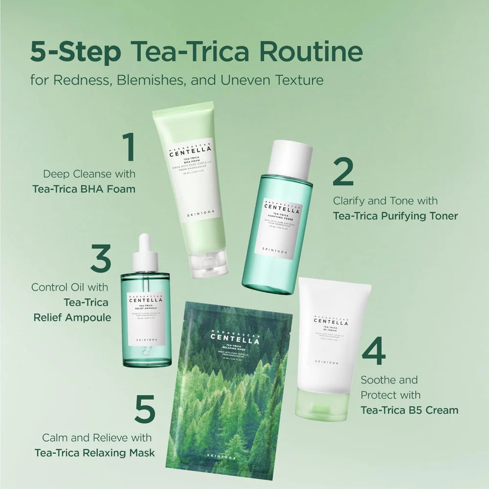 Skin1004 Madagascar Centella Tea-Trica BHA Foam 125ml - Image 8