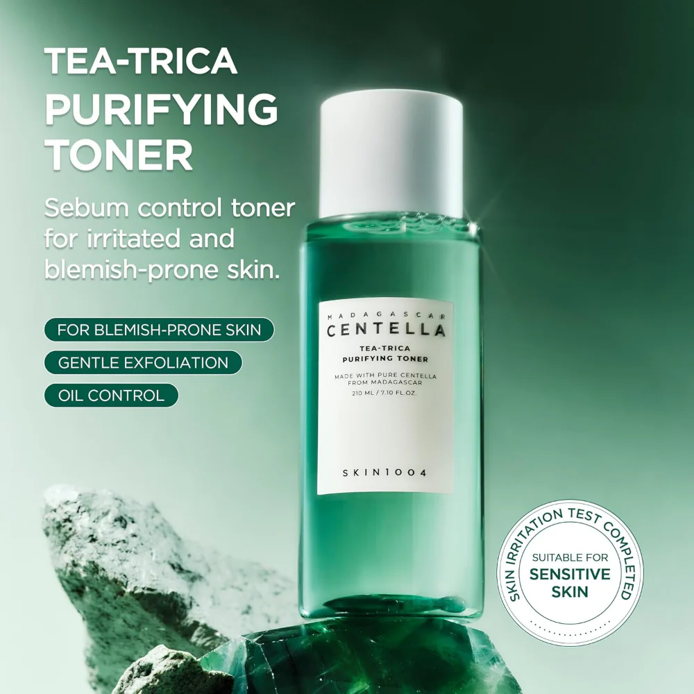Skin1004 Madagascar Centella Tea-Trica Purifying Toner 210ml - Image 3