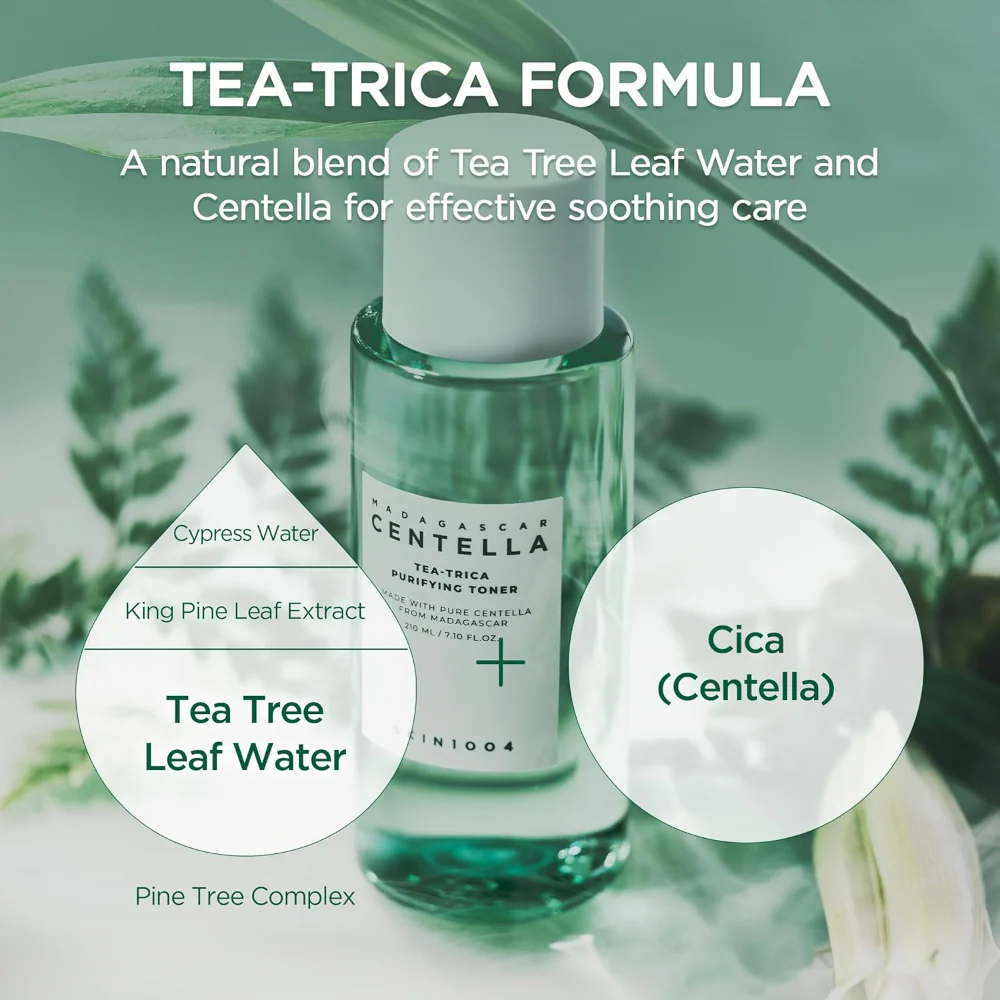 Skin1004 Madagascar Centella Tea-Trica Purifying Toner 210ml - Image 5