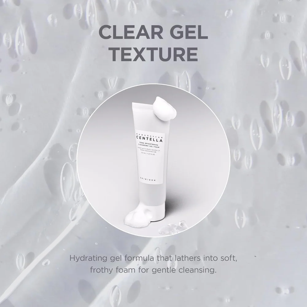 Skin1004 Madagascar Centella Tone Brightening Cleansing Gel Foam 125ml - Image 6