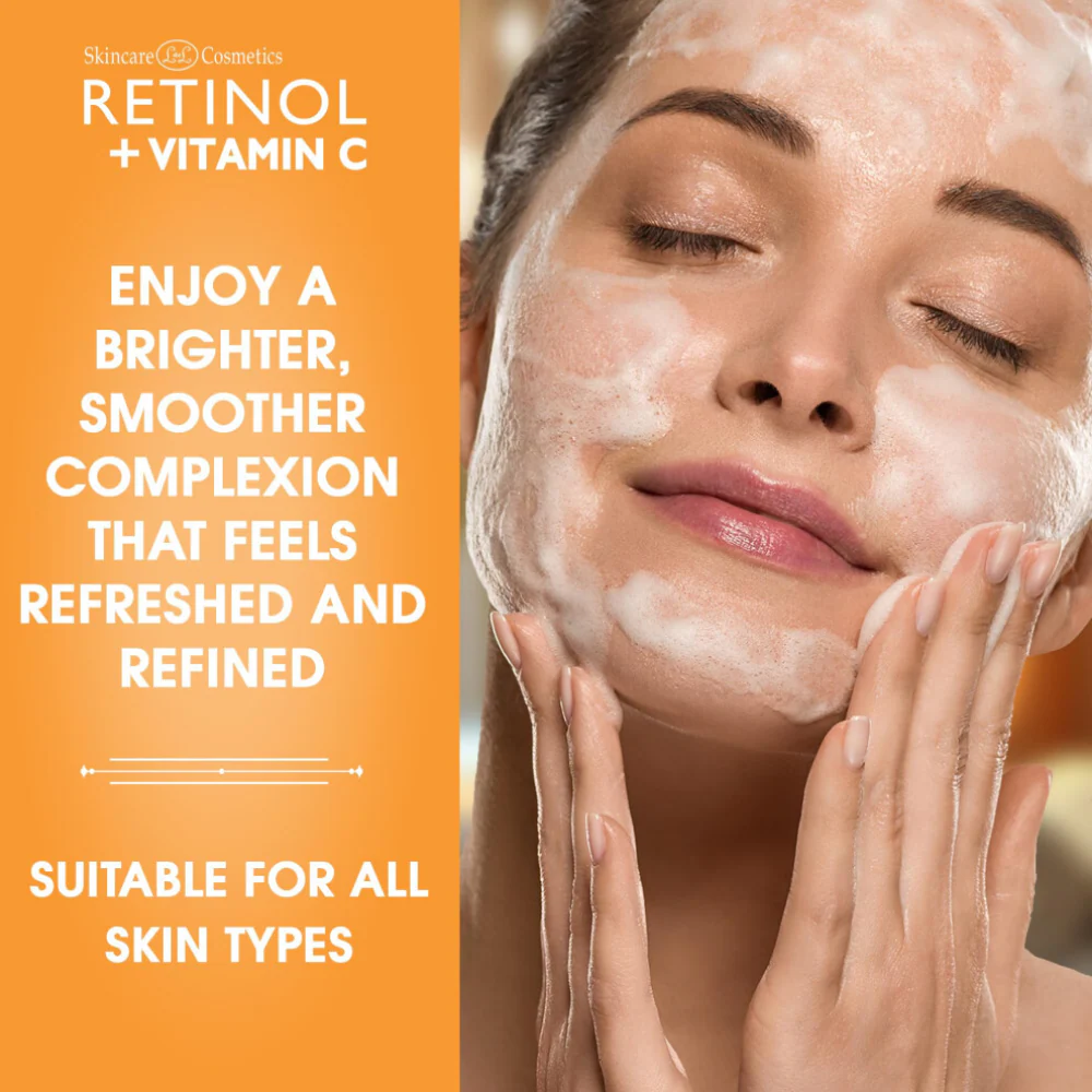 Skincare Cosmetics Retinol + Vitamin C Daily Cleanser 120ml - Image 5