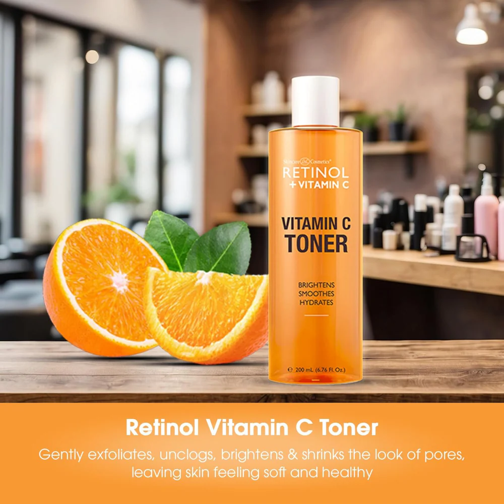 Skincare Cosmetics Retinol + Vitamin C Facial Toner 200ml - Image 2