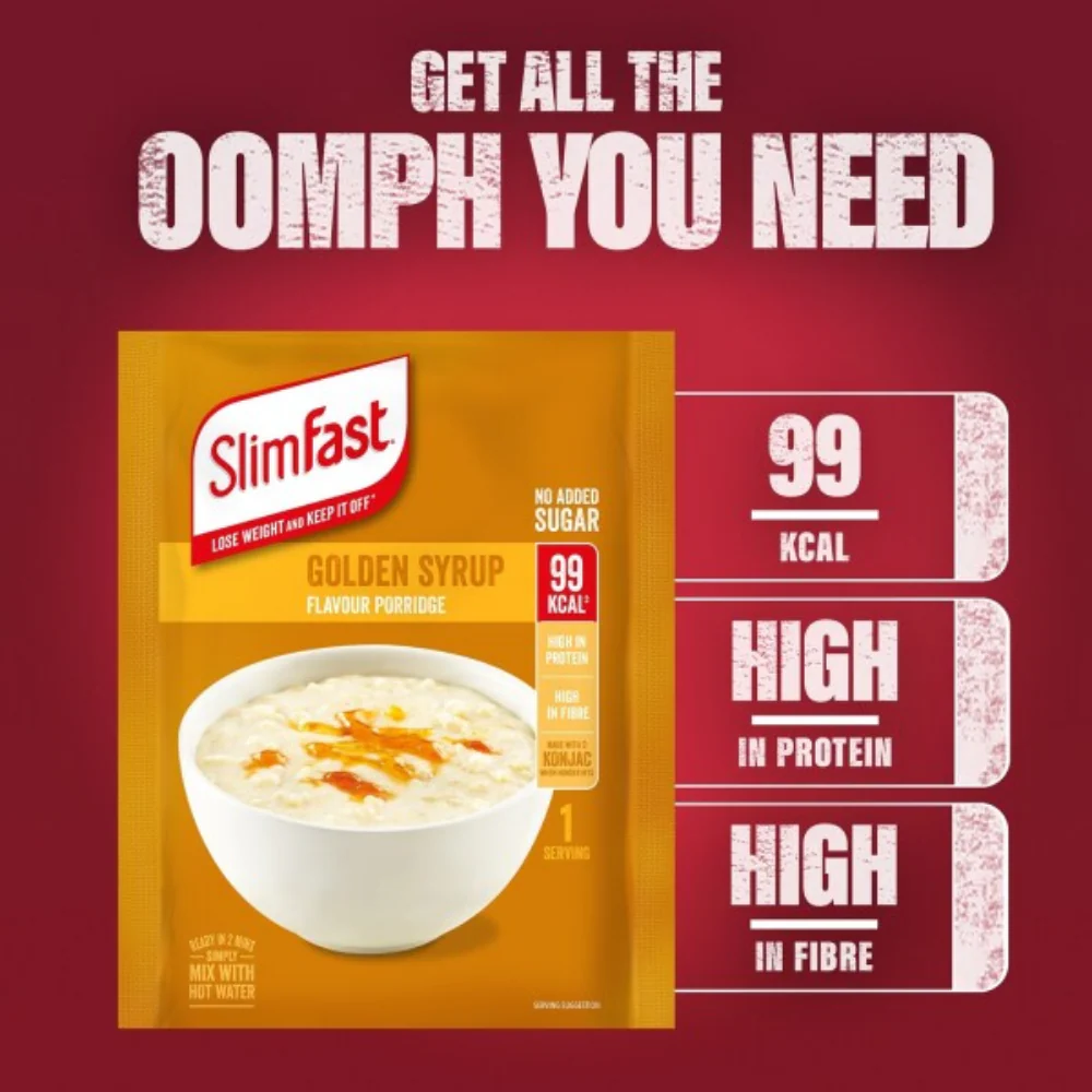 SlimFast Golden Syrup Flavour Porridge Multipack 5 x 29g - Image 2
