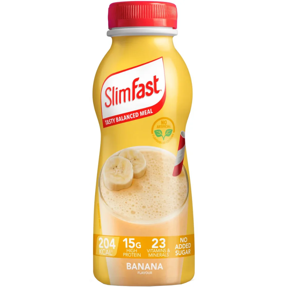 SlimFast Tasty Balanced Meal Banana Milkshake Multipack 6 x 325ml - Image 2