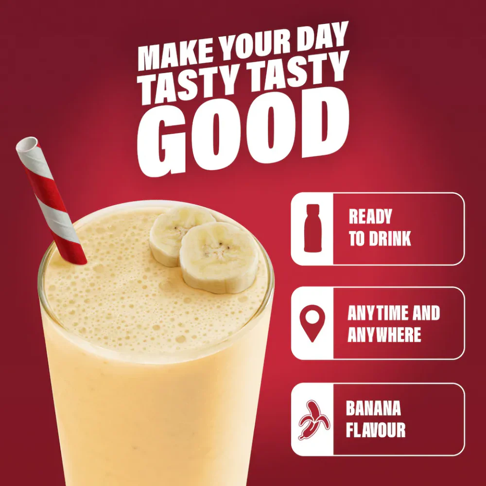 SlimFast Tasty Balanced Meal Banana Milkshake Multipack 6 x 325ml - Image 5