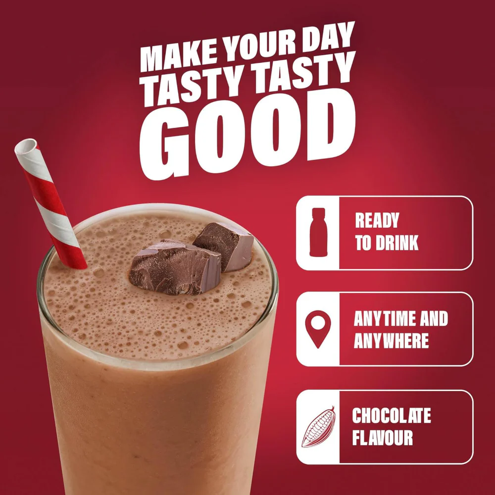 SlimFast Tasty Balanced Meal Chocolate Milkshake Multipack 6 x 325ml - Image 2
