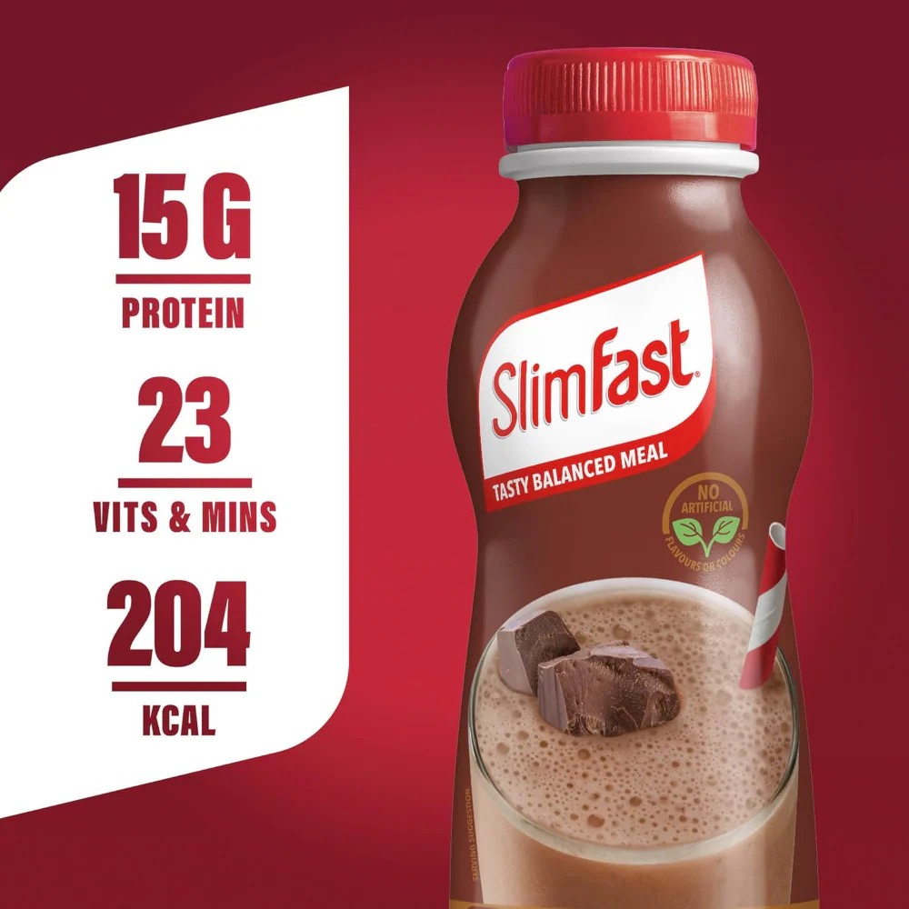 SlimFast Tasty Balanced Meal Chocolate Milkshake Multipack 6 x 325ml - Image 6