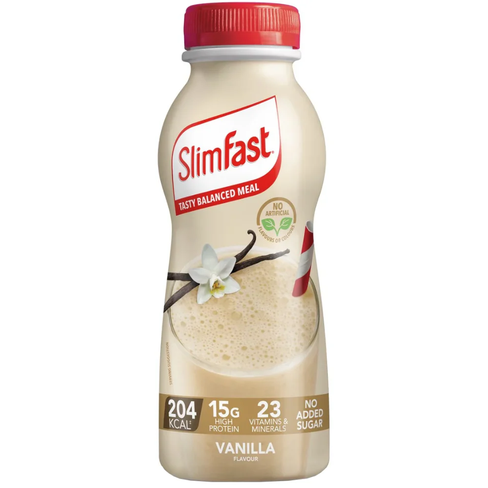 SlimFast Tasty Balanced Meal Vanilla Milkshake Multipack 6 x 325ml - Image 2
