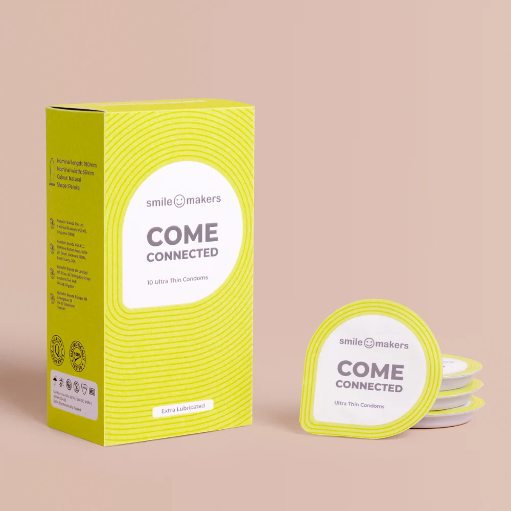 Smile Makers Come Connected Ultra-Thin Vegan Condoms x10 - Image 3