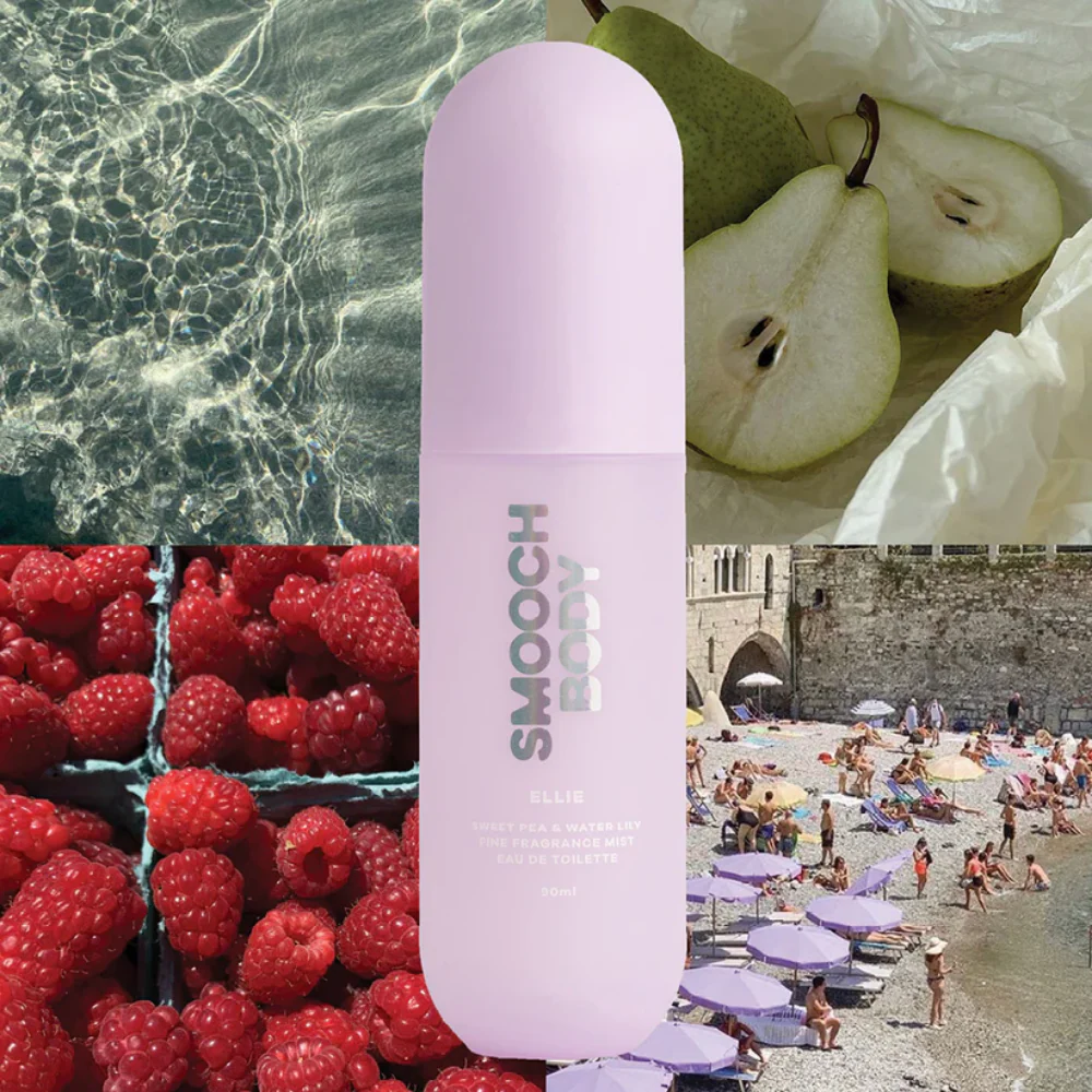Smooch Body Ellie Sweet Pea & Water Lily Fragrance Mist 90ml - Image 4