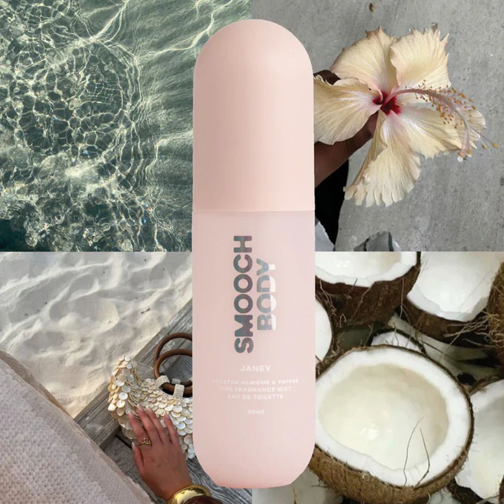 Smooch Body Janey Roasted Almond & Toffee Fragrance Mist 90ml - Image 4