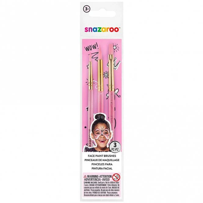 Snazaroo Face Painting Brushes Pack of 3 - Image 3