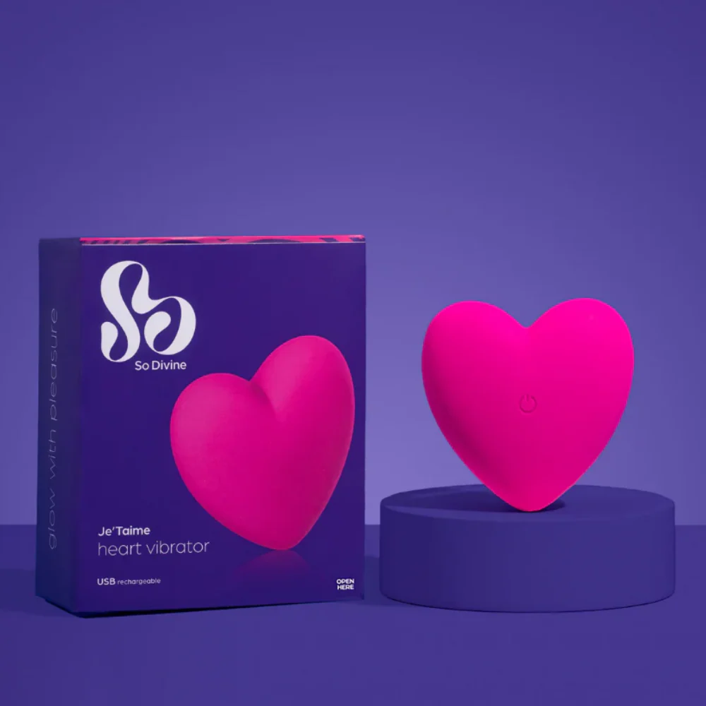 So Divine Je T'Aime Couple's Heart Vibrator - Image 6