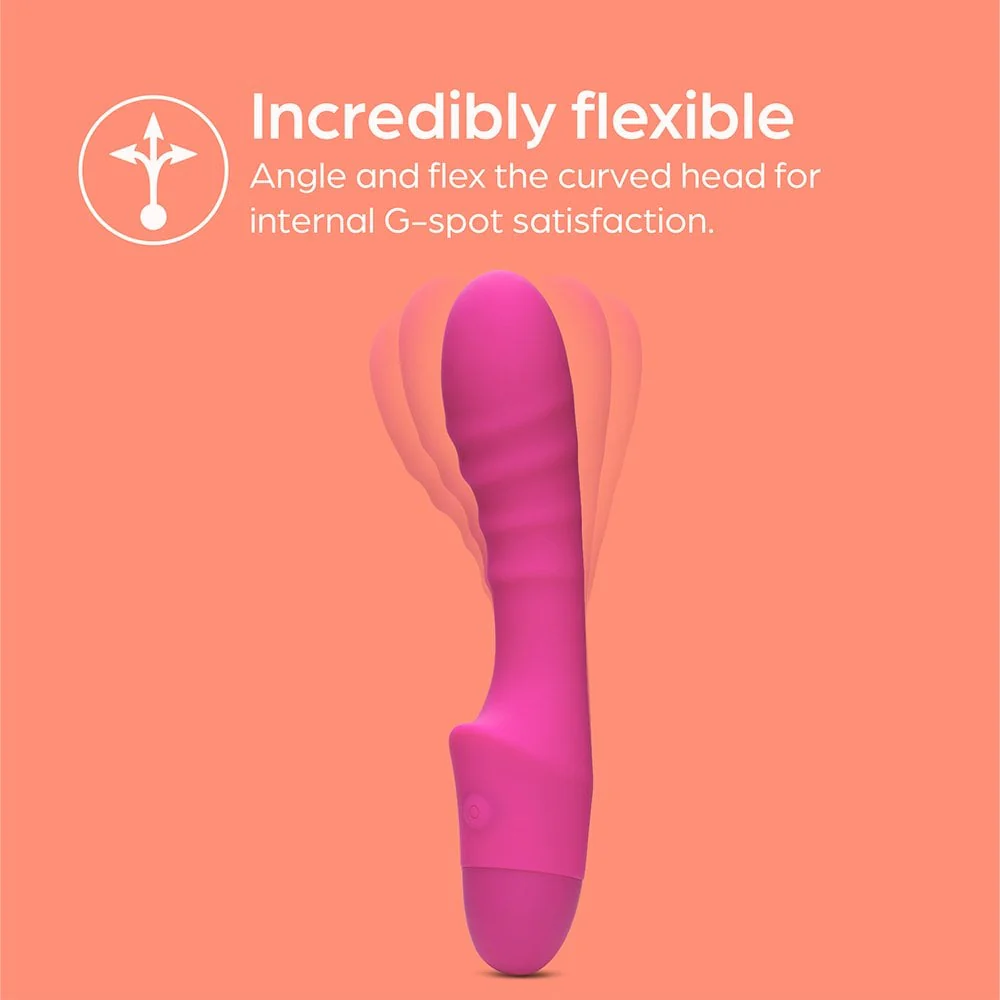 So Divine Pink Pash Ribbed Vibrator - Image 4