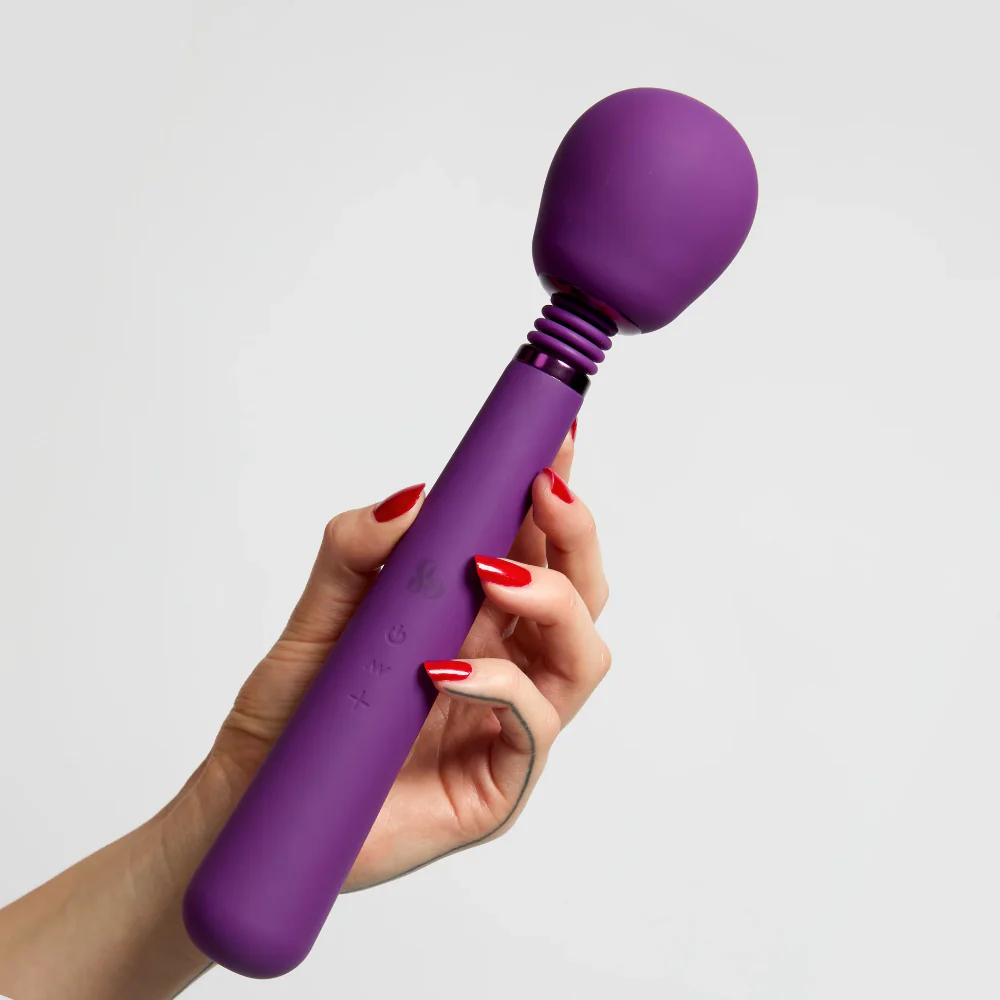 So Divine Rechargable Couple's Wonder Wand Purple - Image 2