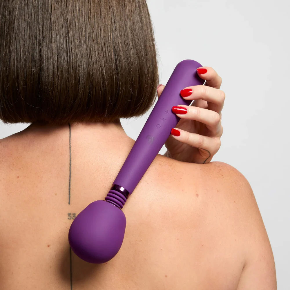 So Divine Rechargable Couple's Wonder Wand Purple - Image 3