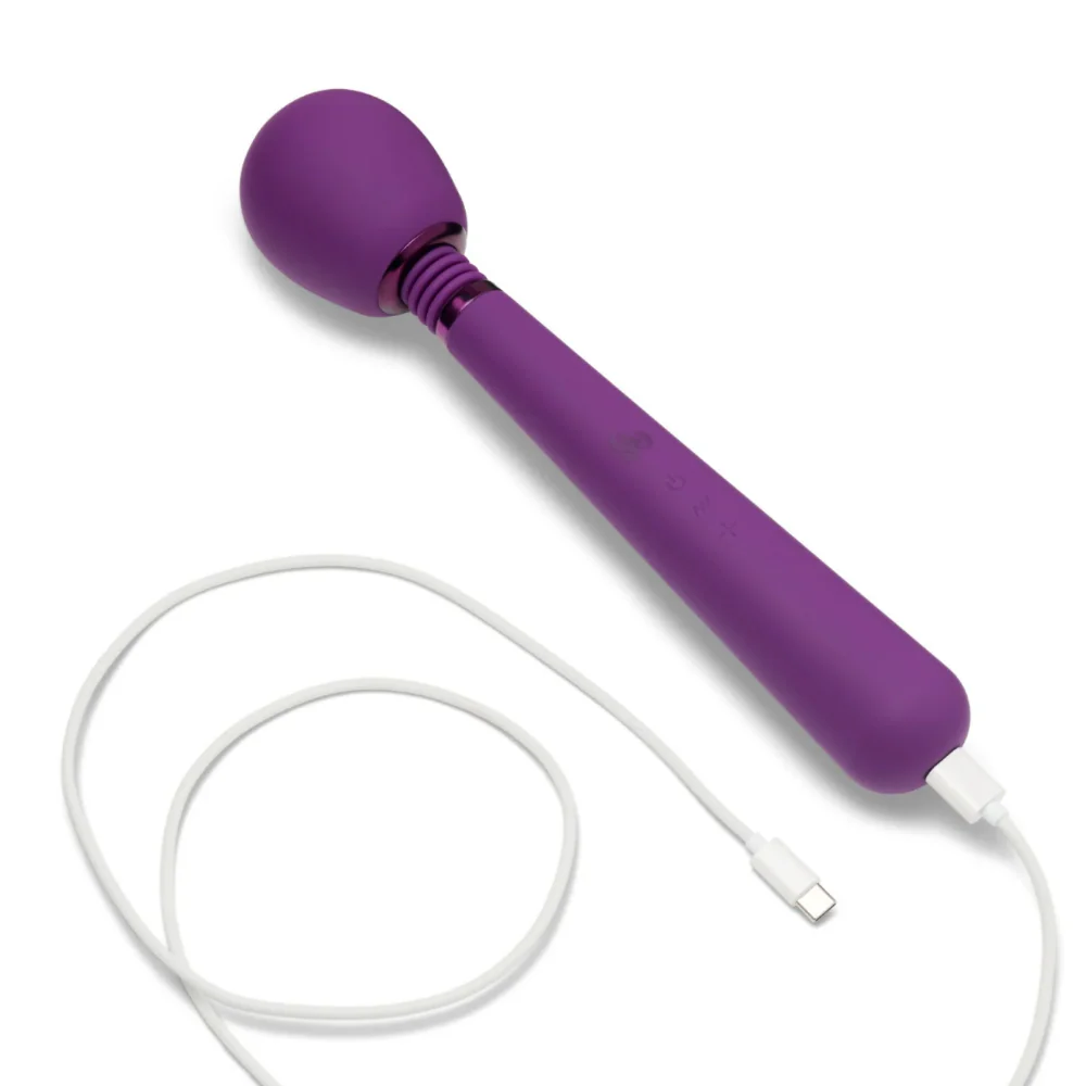 So Divine Rechargable Couple's Wonder Wand Purple - Image 6