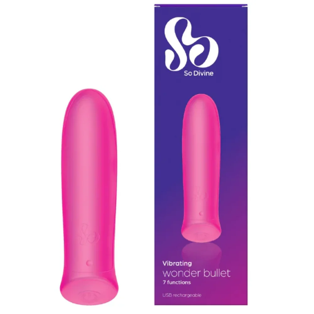 So Divine Rechargeable Vibrating Wonder Bullet Pink - Image 2