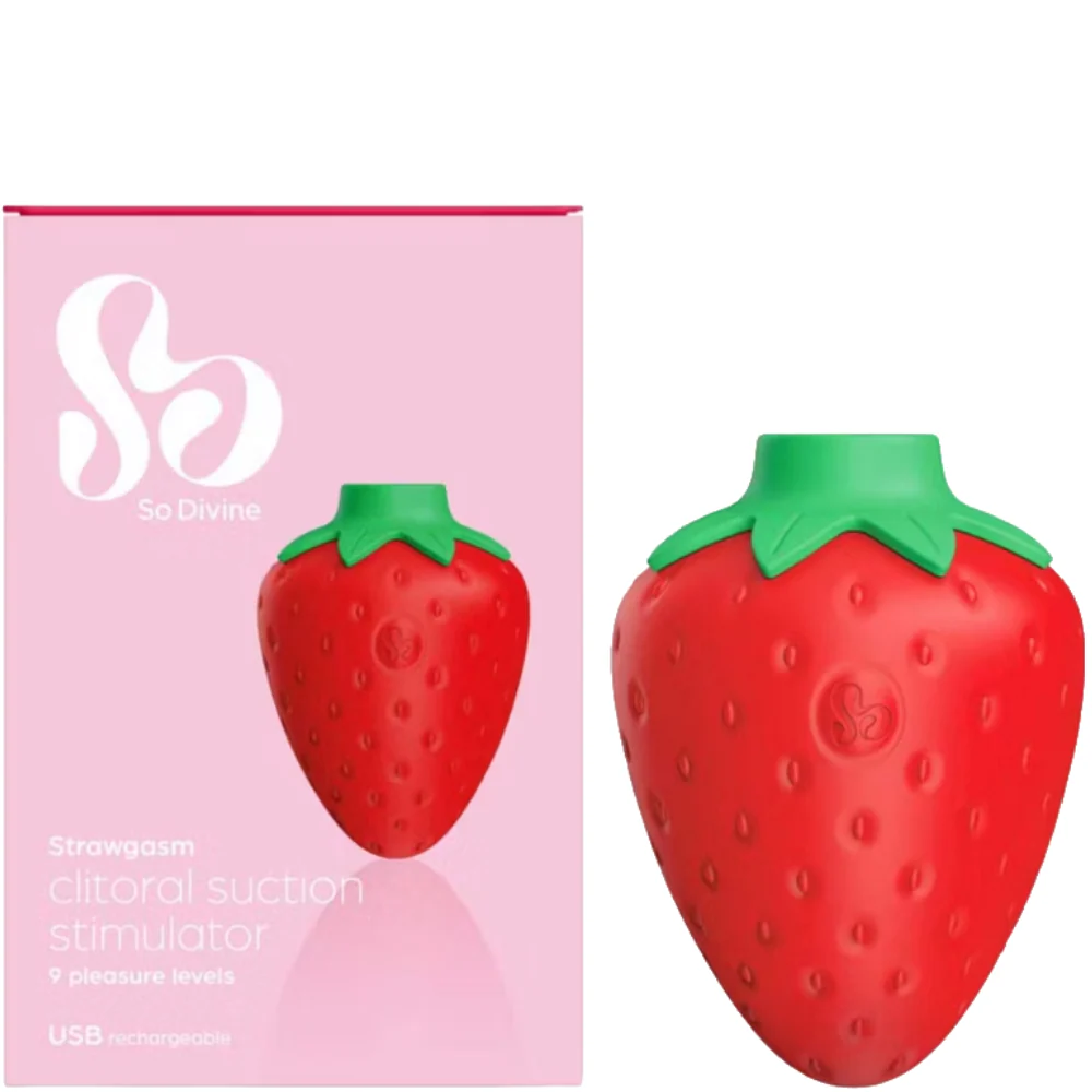 So Divine Strawgasm Rechargeable Clitoral Suction Stimulator - Image 2