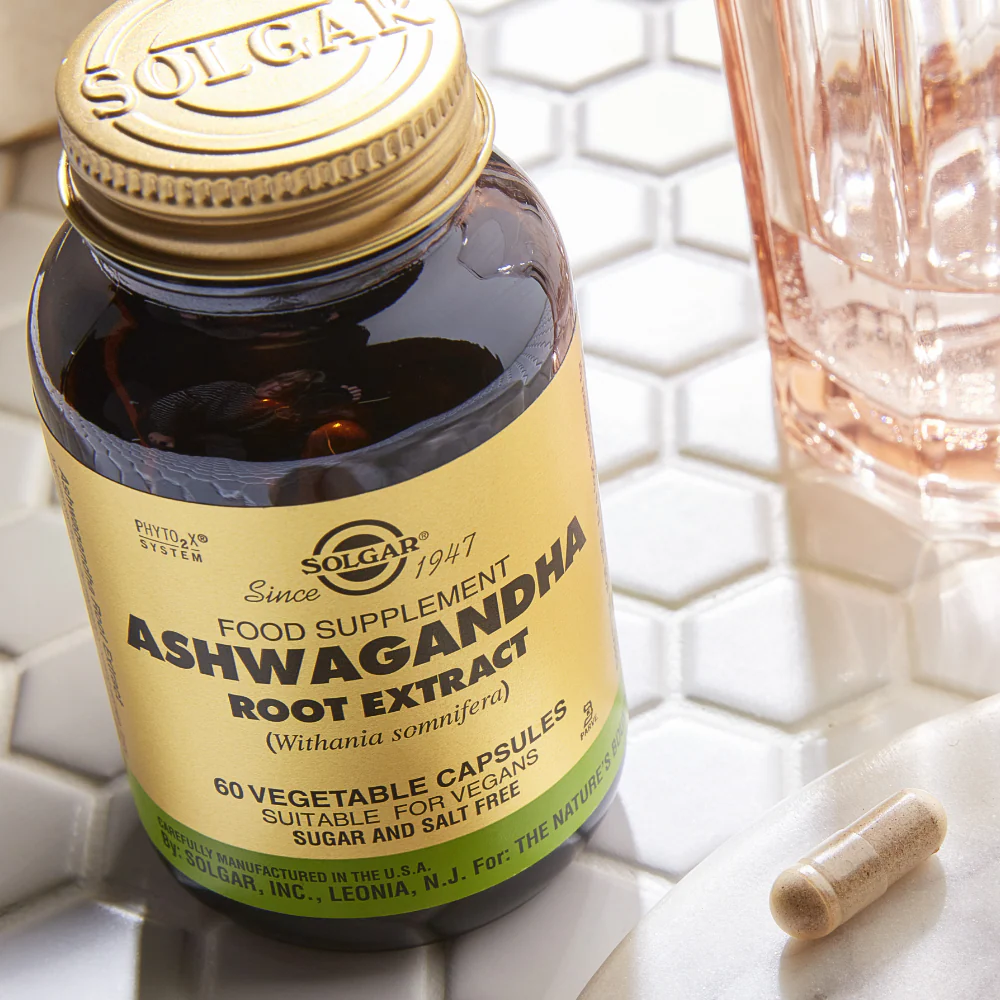 Solgar Ashwagandha Root Extract 60 Vegetable Capsules - Image 2