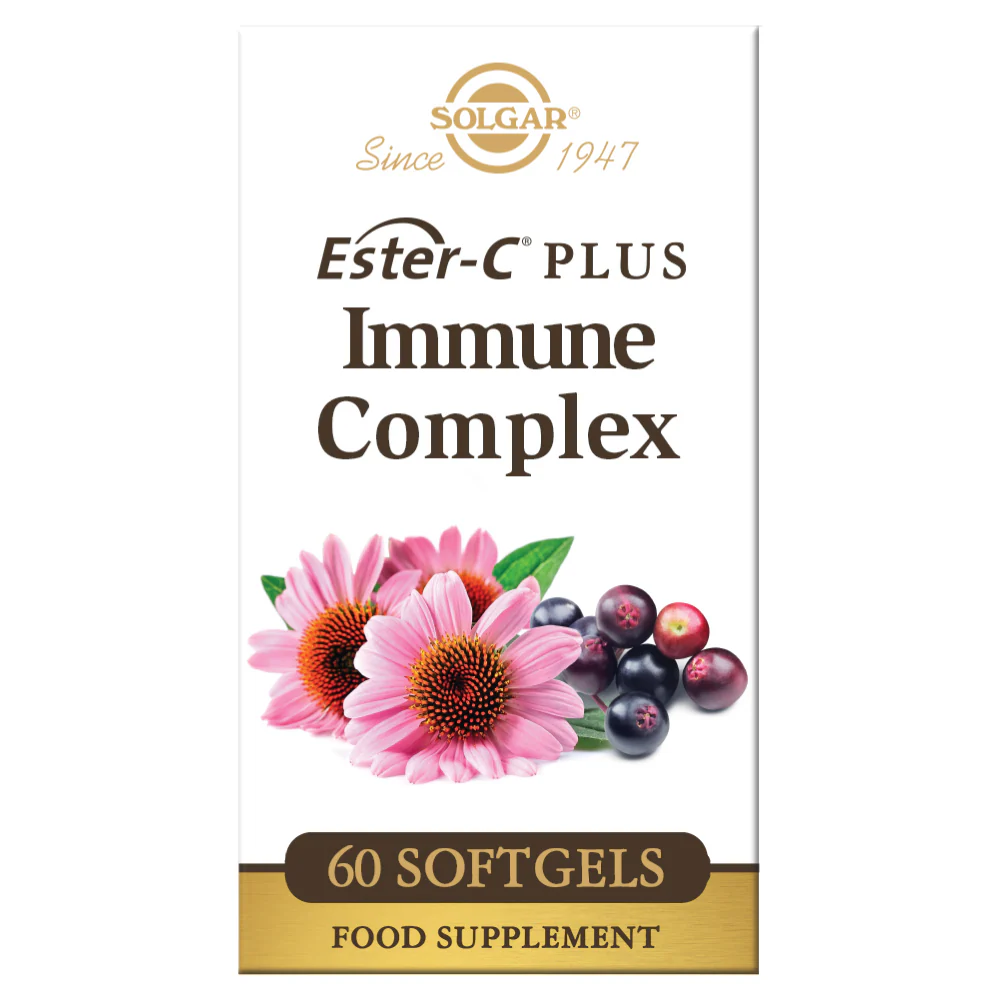 Solgar Ester-C Plus Immune Complex 60 Softgels - Image 2