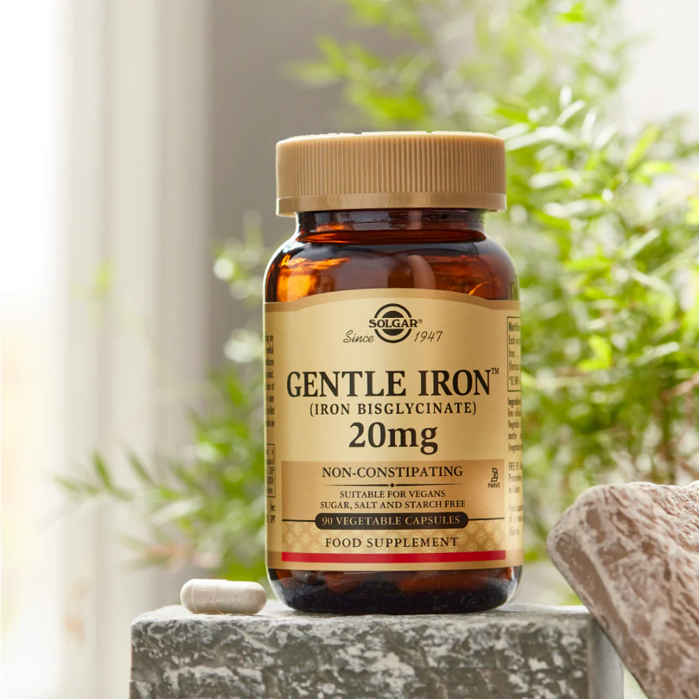 Solgar Gentle Iron Iron Bisglycinate 20 mg 90 Vegetable Capsules - Image 3