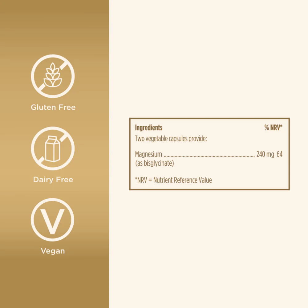 Solgar Magnesium Glycinate 60 Capsules - Image 3