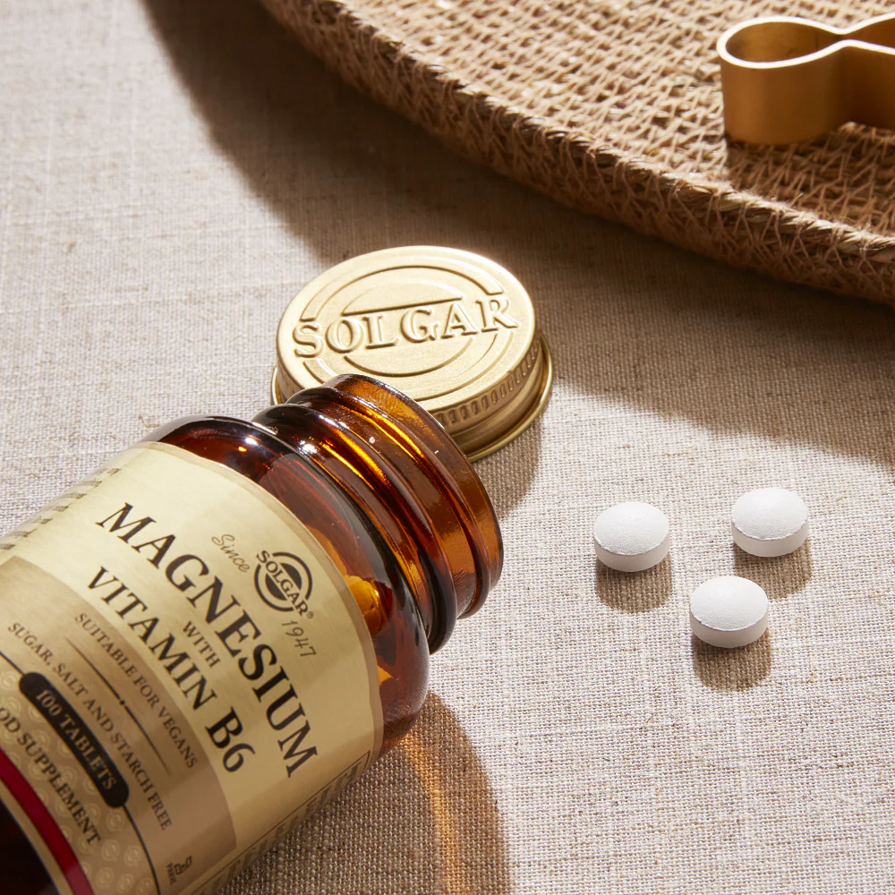 Solgar Magnesium with Vitamin B6 100 Tablets - Image 5