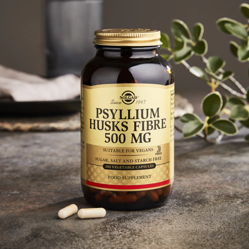Solgar Psyllium Husks Fibre 500 mg 200 Vegetable Capsules - Image 3