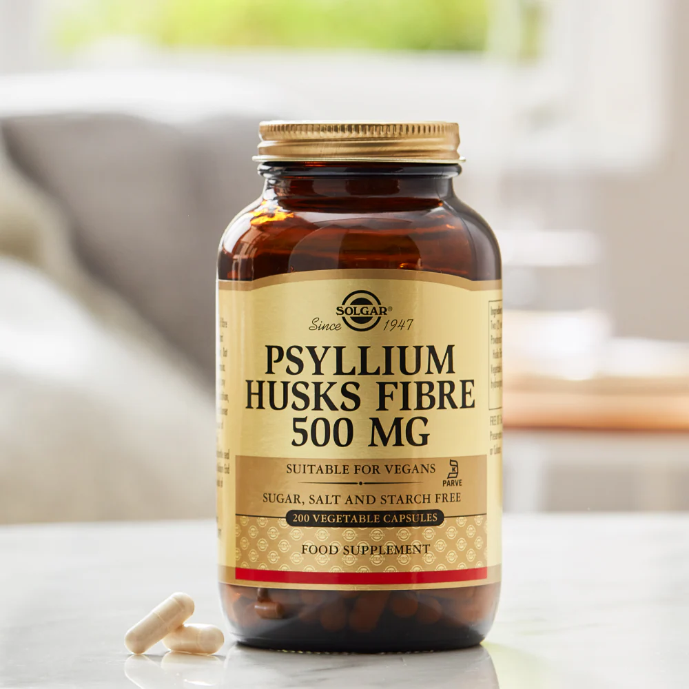 Solgar Psyllium Husks Fibre 500 mg 200 Vegetable Capsules - Image 4