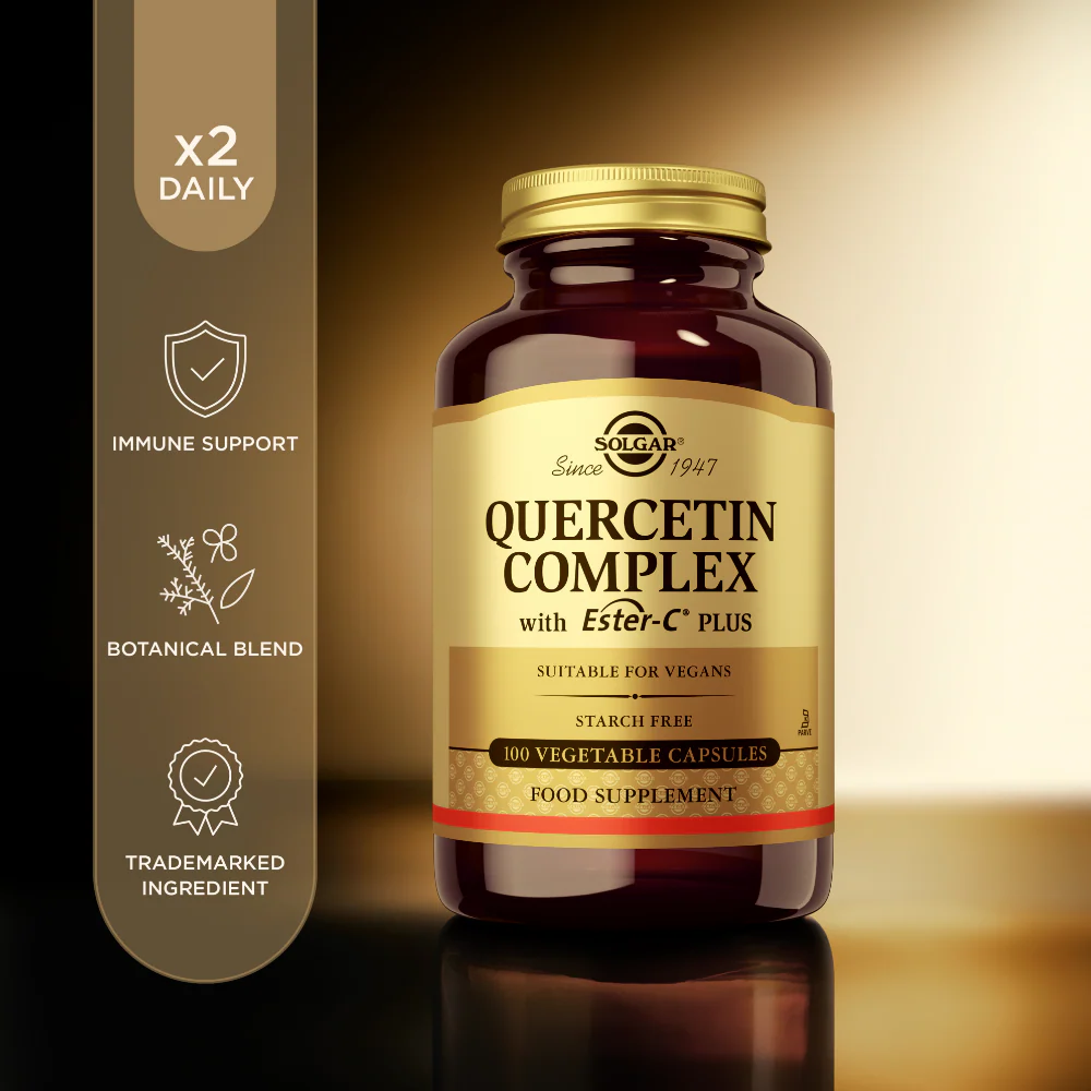 Solgar Quercetin Complex With Ester-C Plus 100 Vegetable Capsules - Image 4
