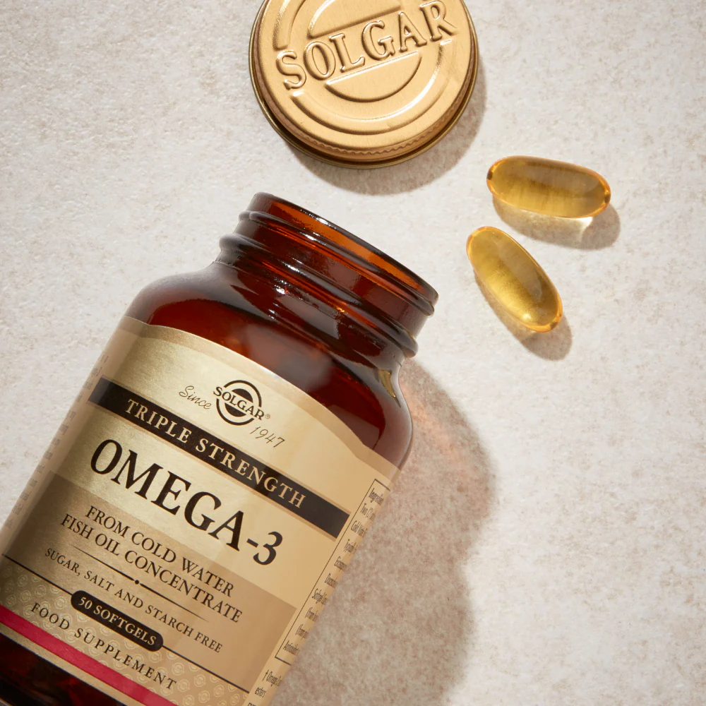 Solgar Triple Strength Omega 3 950mg EPA & DHA 50 Softgels - Image 2