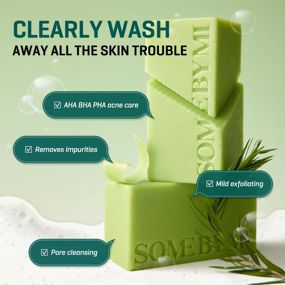 Some By Mi 30 Days AHA, BHA, PHA Miracle Cleansing Bar 106g - Image 2