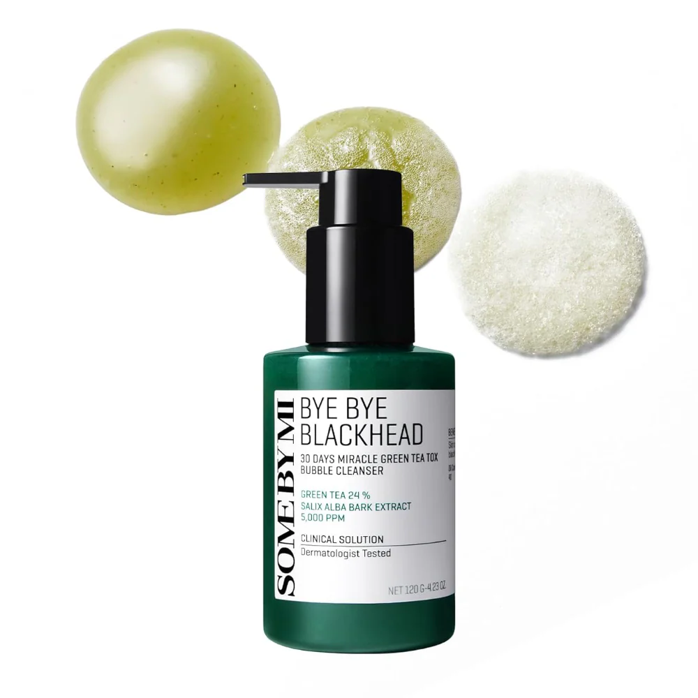 Some By Mi 30 Days Bye Bye Blackhead Miracle Green Tea-Tox Bubble Cleanser 120g - Image 2