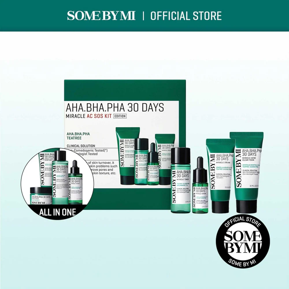 Some By Mi 4 Piece 30 Days AHA, BHA, PHA Miracle AC SOS Kit - Image 2