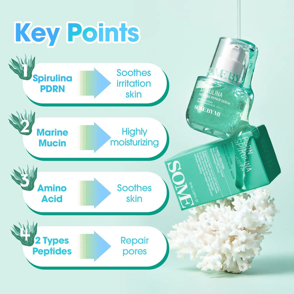 Some By Mi PDRN Spirulina Soothing Repair Serum 50ml - Image 6