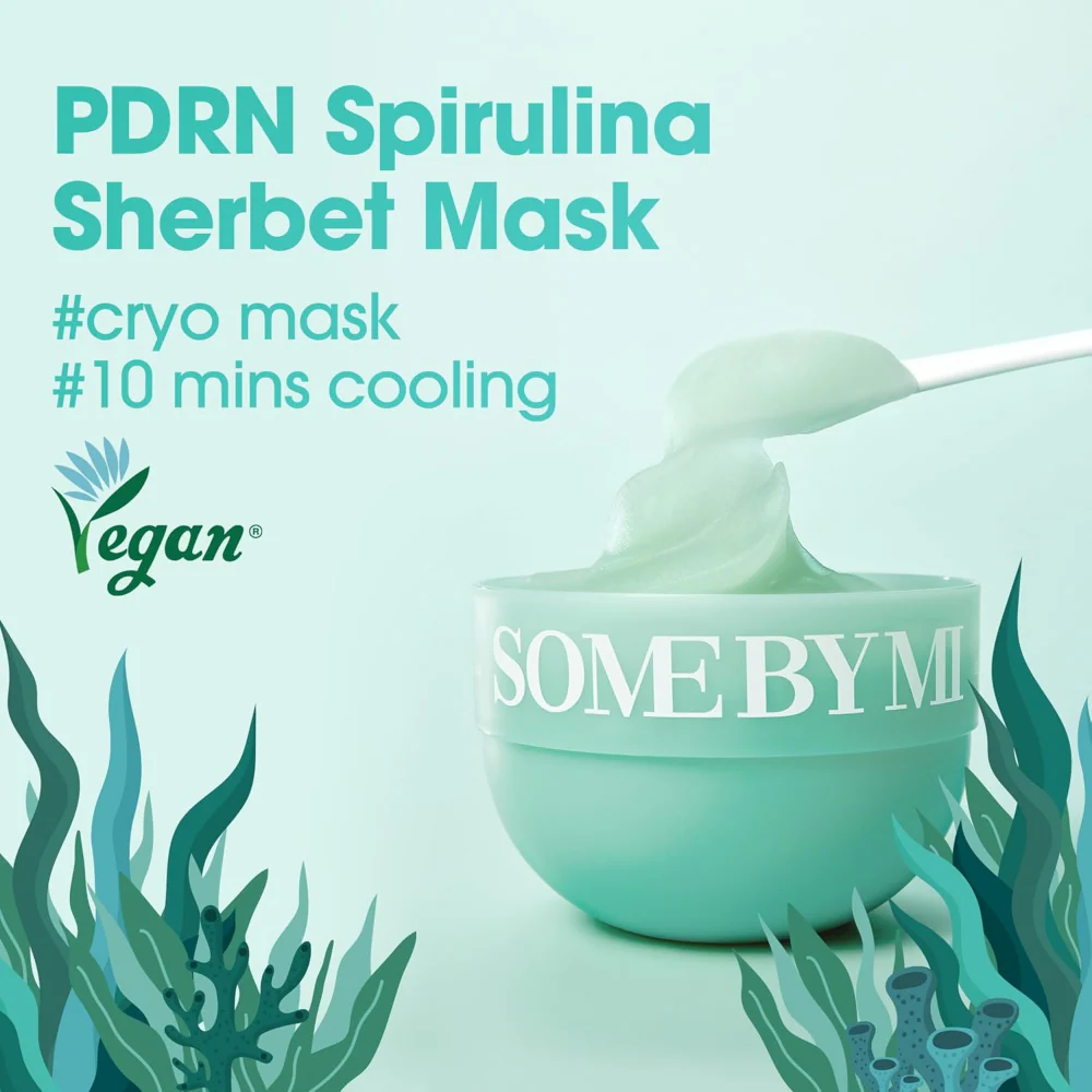 Some By Mi PDRN Spirulina Soothing Sherbet Mask 10 x 1g - Image 3