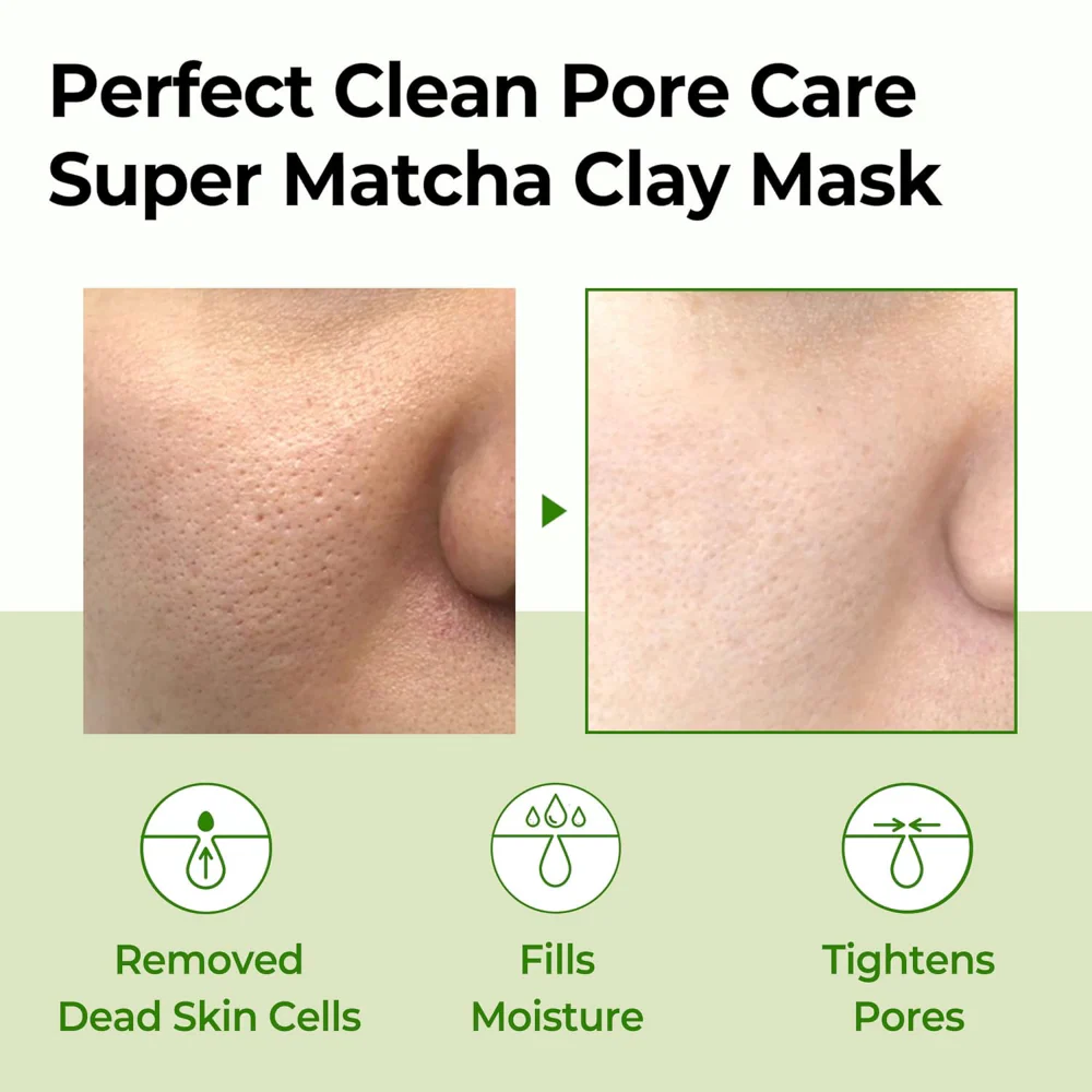 Some By Mi Super Matcha Intensive Pore Cleaning & Tightening Clay Mask 100g - Image 3
