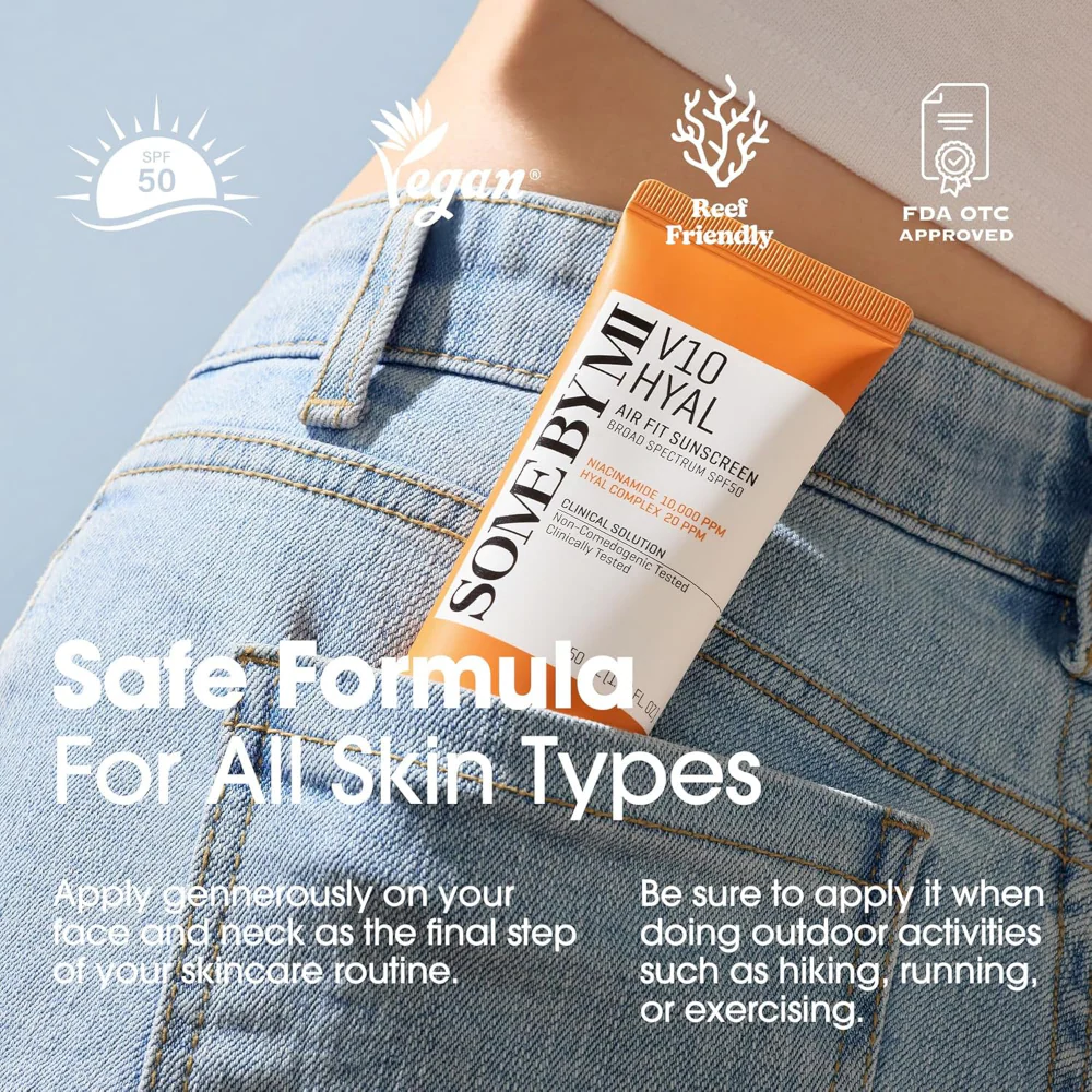 Some By Mi V10 Hyal Airfit Sunscreen SPF50 50ml - Image 8