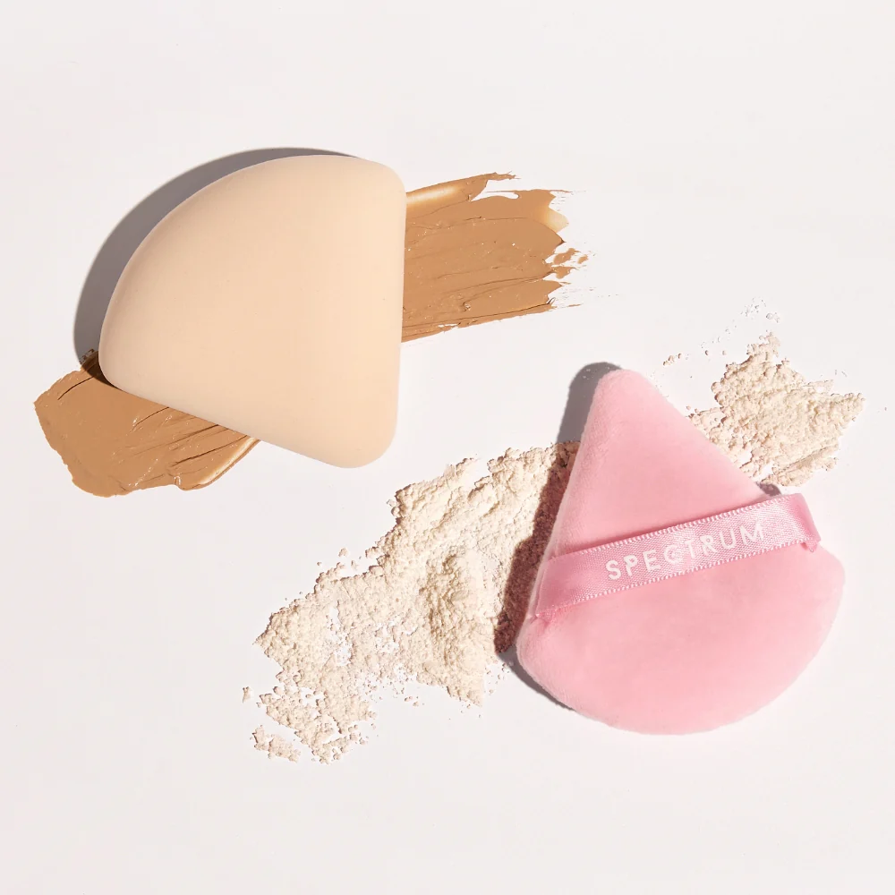 Spectrum Collections Pink Velour & Marble Rubycell Puffection Makeup Puff Duo - Image 3