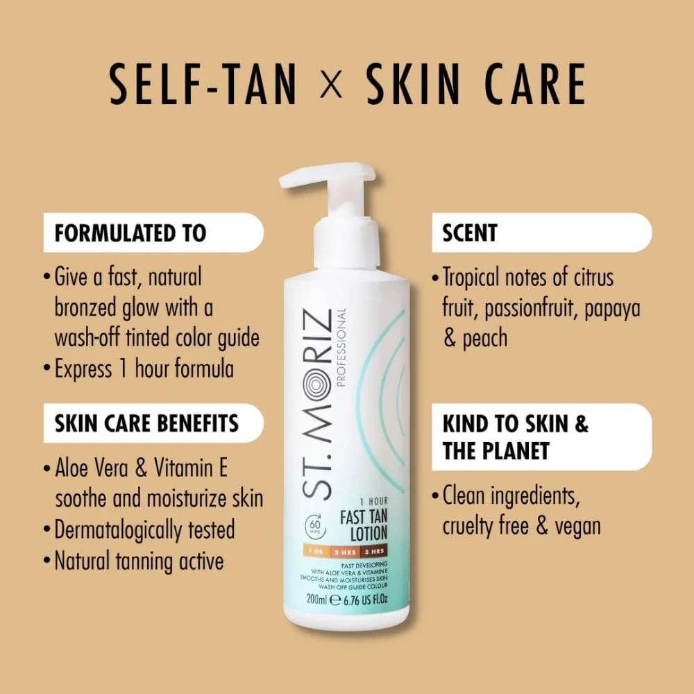 St. Moriz Professional 1 Hour Fast Instant Tan Lotion 200ml - Image 3