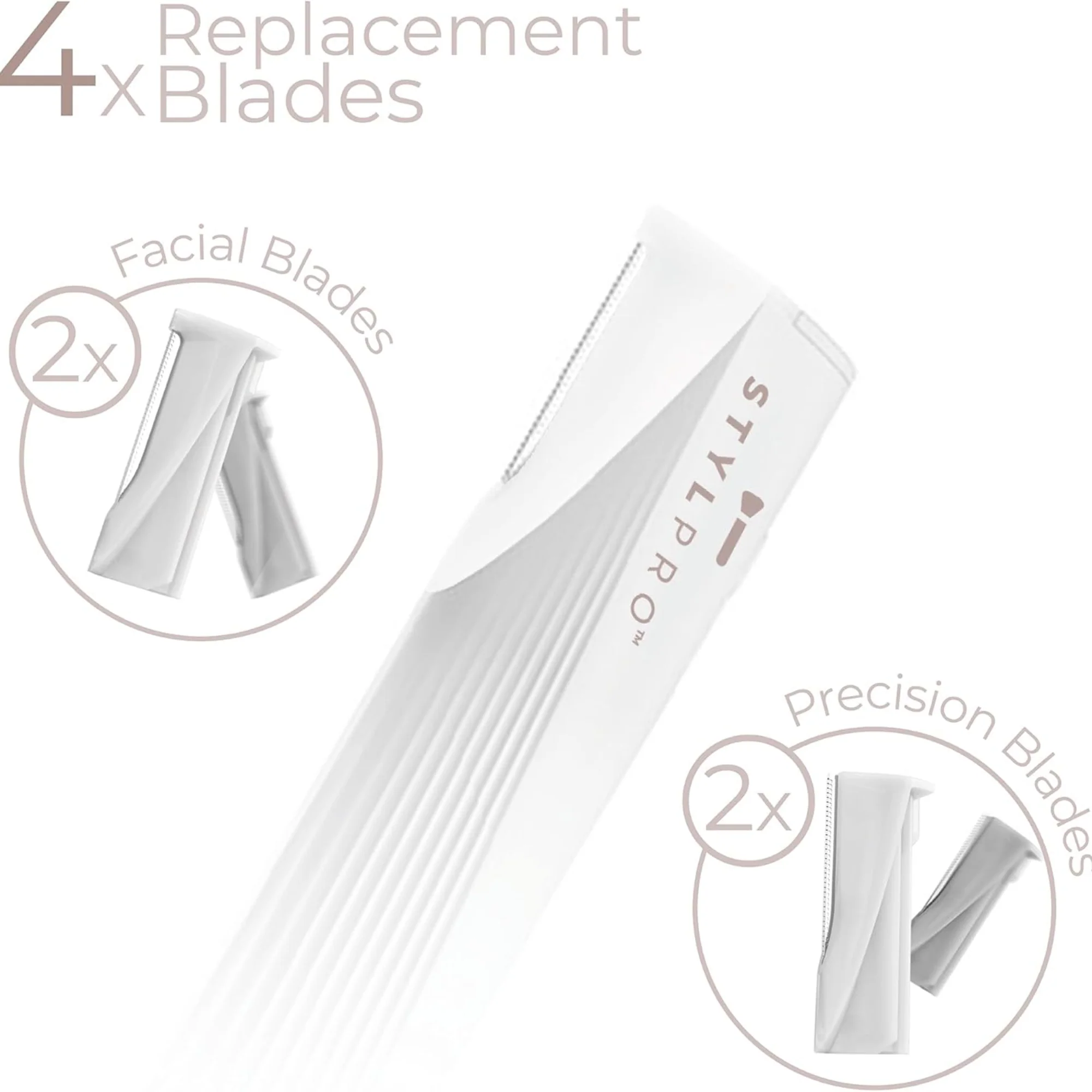 StylPro 2-In-1 Light Up Sonic Dermaplane & Trimmer - Image 4